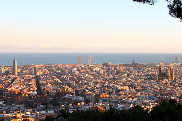 Turo de la Rovira viewpoint of Barcelona