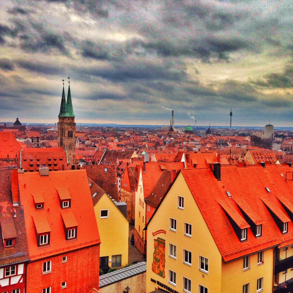 view of Nuremberg from the Kaiserburg Tower
