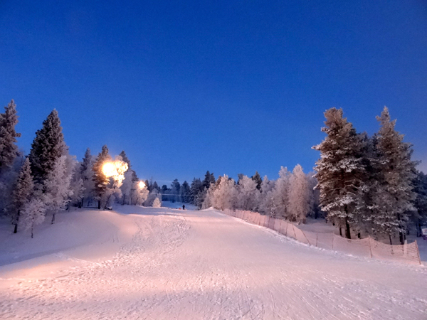 findland saariselka toboggan