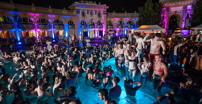 Szechenyi Bath Party Budapest Szecska