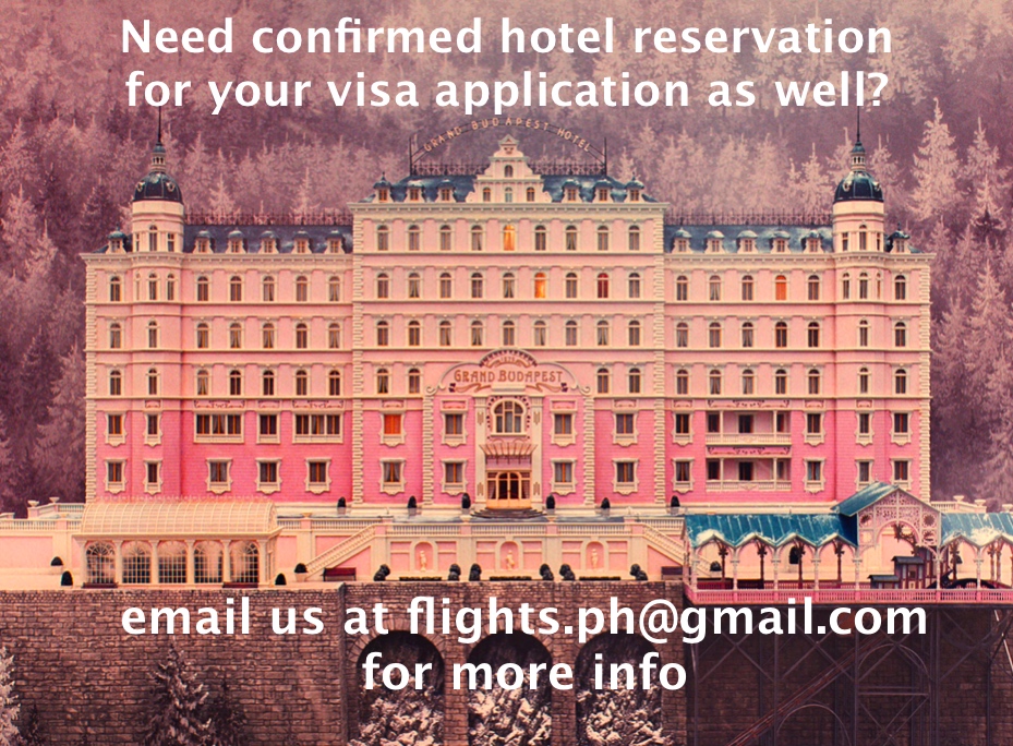 confirmed hotel reservation for visa application