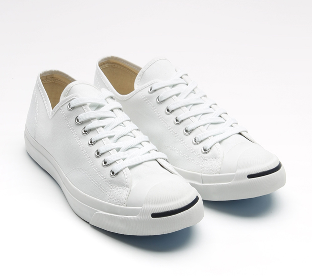 jack purcell converse white leather sneakers