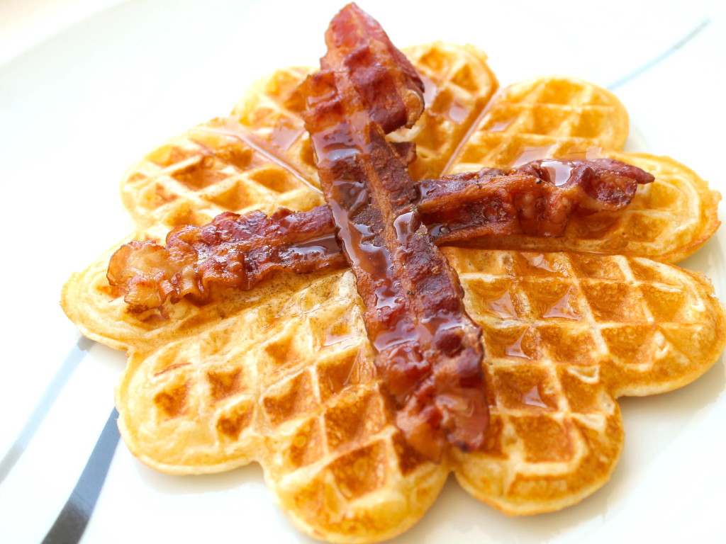 german waffle bacon