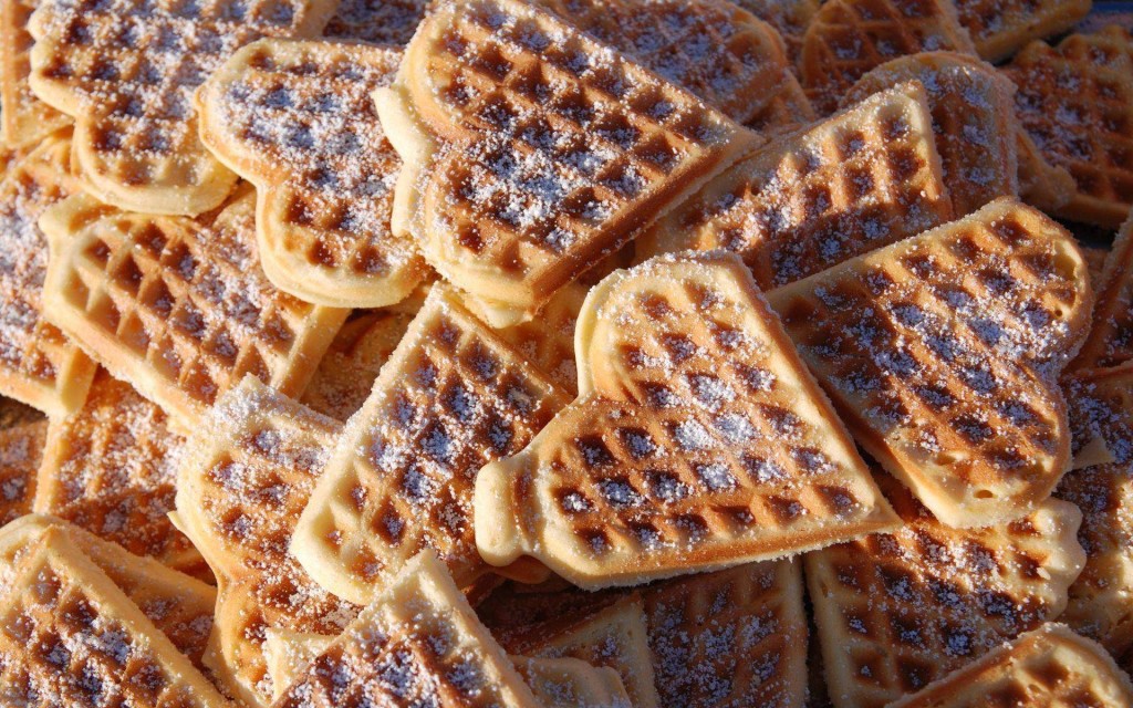 heart shaped waffles