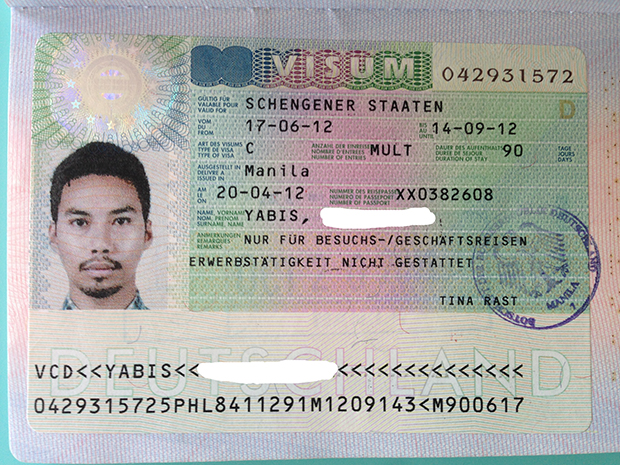 My German Schengen visa in 2013. They have a record of this.